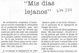 Mis días lejanos