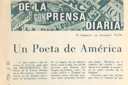 Un poeta de América