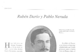 Rubén Darío y Pablo Neruda