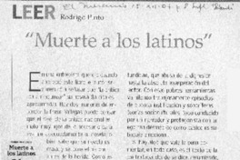 Muerte a los latinos Muerte a los latinos