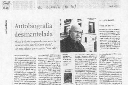Autobiografía desmantelada Autobiografía desmantelada