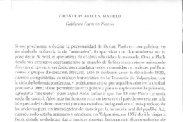 Oreste Plath en Madrid Oreste Plath en Madrid