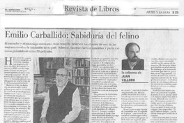 Emilio Carballido, sabiduría del felino Emilio Carballido, sabiduría del felino