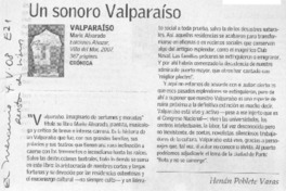 Un sonoro Valparaíso Un sonoro Valparaíso