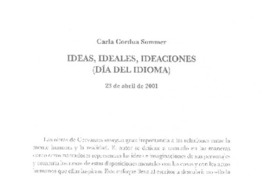 Ideas, ideales, ideaciones Ideas, ideales, ideaciones