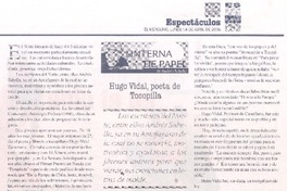 Hugo Vidal, poeta de Tocopilla Hugo Vidal, poeta de Tocopilla