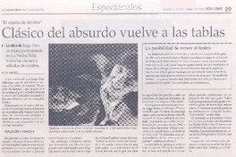Clásico del absurdo vuelve a las tablas