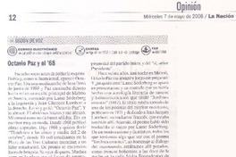 Octavio Paz y el ´68 Octavio Paz y el ´68
