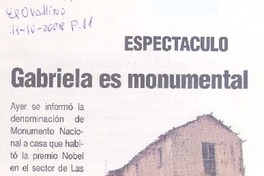 Gabriela es monumental Gabriela es monumental
