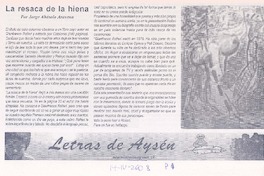 La resaca de la hiena La resaca de la hiena