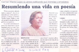 Resumiendo una vida en poesía Resumiendo una vida en poesía