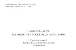 La Revista Ariel La Revista Ariel