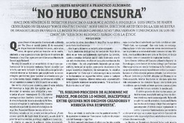 No hubo censura No hubo censura
