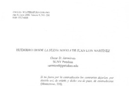 Huidobro desde La nueva novela de Juan Luis Martínez Huidobro desde La nueva novela de Juan Luis Martínez