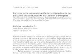 La casa en la representación interdisciplinaria del discurso La casa en la representación interdisciplinaria del discurso