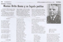 Marcos Brito Novoa y su legado poético Marcos Brito Novoa y su legado poético