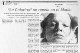 "La Colorina" se revela en el Maule "La Colorina" se revela en el Maule