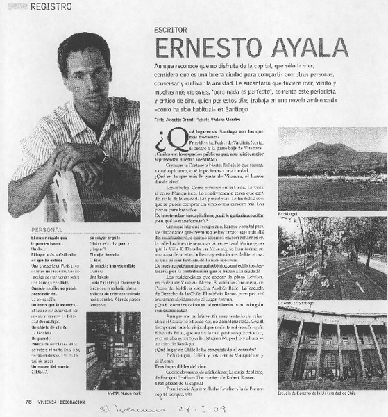 Ernesto Ayala (entrevista)