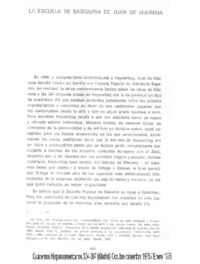 La escuela de sabiduría de Juan de Mairena