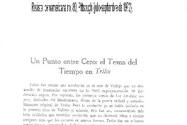Un punto entre cero: el tema del tiempo en Trilce