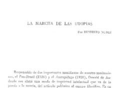 La marcha de las utopías