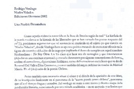 Una posible desatadura Una posible desatadura