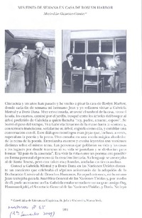 Mis fines de semana en casa de Roslyn Harbor