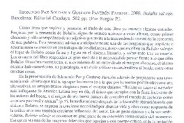 Bolaño salvaje Bolaño salvaje