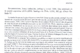 Una antología de la poesía argentina (1970-2008) Una antología de la poesía argentina (1970-2008)