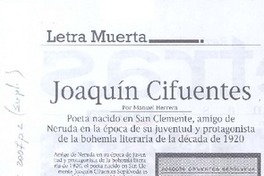 Joaquín Cifuentes Joaquín Cifuentes