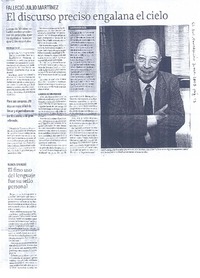 El discurso preciso engalana el cielo