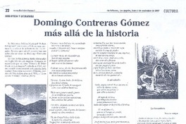 Domingo Contreras Gómez más allá de la historia