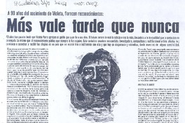 Más vale tarde que nunca Más vale tarde que nunca