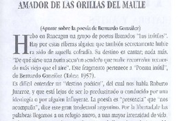 Amador de las orillas del Maule Amador de las orillas del Maule
