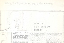 Dialogo con Eliseo Diego Dialogo con Eliseo Diego