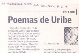 Poemas de Uribe Poemas de Uribe