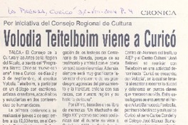 Volodia Teitelboim viene a Curicó Volodia Teitelboim viene a Curicó