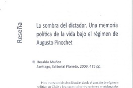 La sombra del dictador La sombra del dictador