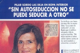 "Sin autoseducción no se puede seducir a otro" (entrevista) "Sin autoseducción no se puede seducir a otro" (entrevista)