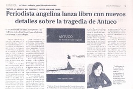 Periodista angelina lanza librto con nuevos detalles sobre la tragedia de Antuco Periodista angelina lanza librto con nuevos detalles sobre la tragedia de Antuco