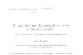 El lugar de lo real