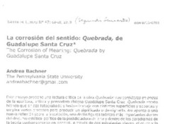 La corrosión del sentido