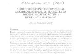 Aportes del constructivismo al desarrollo moral en el contexto socio-educativo actual
