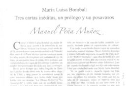 Tres cartas inéditas, un prólogo y un posavasos
