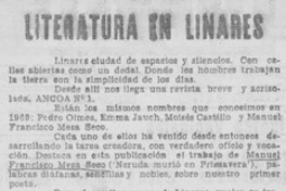 Literatura en Linares Literatura en Linares