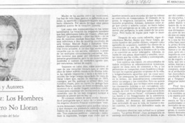 Oscar López, los hombres crujen pero no lloran Oscar López, los hombres crujen pero no lloran