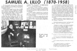 Samuel A. Lillo (1870-1958). Samuel A. Lillo (1870-1958).