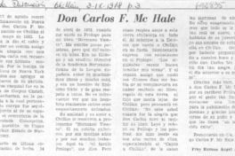 Don Carlos F. Mc Hale Don Carlos F. Mc Hale