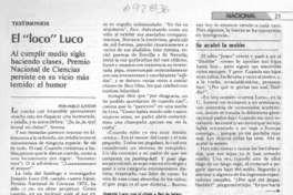 El "loco" Luco El "loco" Luco
