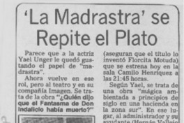 "La Madrastra" se repite el plato.
